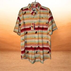 RSVLTS Star Wars Mandalorian Layers Shirt Sleeve Shirt 2XL NWT